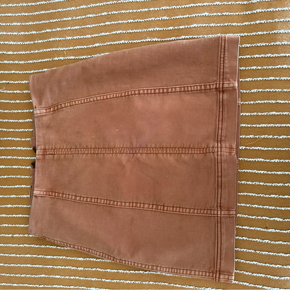 Free People Orange Skirt